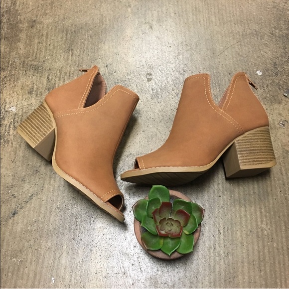 Fabutiq Shoes - Peep toe booties price is FIRM